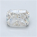 Natural Diamond 1.01 Carats, Radiant with  Cut, I Color, VS1 Clarity and Certified by GIA