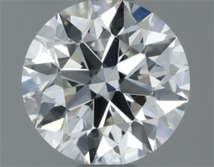 Picture of Natural Diamond 0.60 Carats, Round with Excellent Cut, H Color, VVS2 Clarity and Certified by IGI