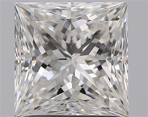 Foto Diamante Natural 1.51 quilates, Princesa , Color G, claridad SI1 y certificado GIA de