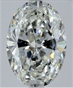 Natural Diamond 2.21 Carats, Oval with  Cut, H Color, SI1 Clarity and Certified by GIA