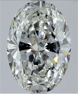 Picture of Natural Diamond 2.21 Carats, Oval with  Cut, H Color, SI1 Clarity and Certified by GIA