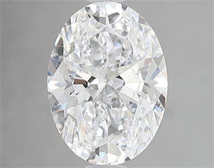 Picture of Natural Diamond 1.51 Carats, Oval with  Cut, D Color, SI2 Clarity and Certified by GIA