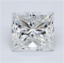 Diamante Natural 1.52 quilates, Princesa , Color F, claridad VS1 y certificado GIA
