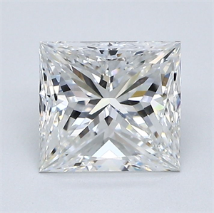 Foto Diamante Natural 1.52 quilates, Princesa , Color F, claridad VS1 y certificado GIA de