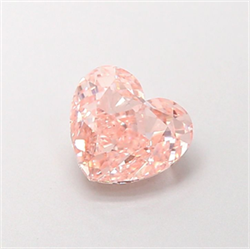 Picture of Lab Grown Diamond 1.29 Carats, Heart with  Cut, Fancy Pink Color, VS1 Clarity and Certified by IGI