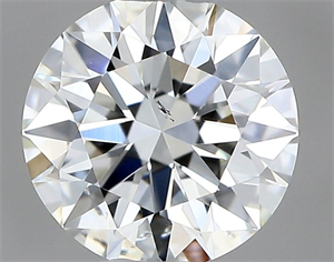 Picture of Natural Diamond 0.41 Carats, Round with Excellent Cut, I Color, SI2 Clarity and Certified by GIA