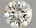Natural Diamond 0.70 Carats, Round with Excellent Cut, L Color, SI1 Clarity and Certified by GIA