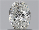 Diamante Natural 0.50 quilates, Ovalado , Color G, claridad VVS2 y certificado GIA
