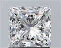 Natural Diamond 1.01 Carats, Princess with  Cut, I Color, VS2 Clarity and Certified by GIA