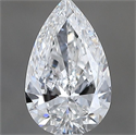 Natural Diamond 0.50 Carats, Pear with  Cut, E Color, SI1 Clarity and Certified by GIA