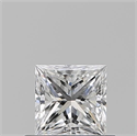Natural Diamond 0.50 Carats, Princess with  Cut, D Color, VS1 Clarity and Certified by GIA