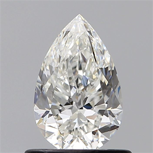 Picture of Natural Diamond 0.72 Carats, Pear with  Cut, G Color, IF Clarity and Certified by GIA
