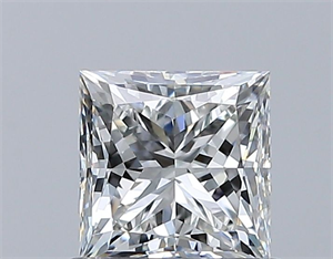 Picture of Natural Diamond 0.72 Carats, Princess with  Cut, H Color, VVS2 Clarity and Certified by GIA