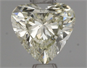 Natural Diamond 0.50 Carats, Heart with  Cut, K Color, SI2 Clarity and Certified by IGI