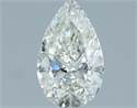 Natural Diamond 1.00 Carats, Pear with  Cut, I Color, SI2 Clarity and Certified by IGI