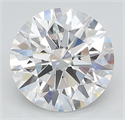 Lab Grown Diamond 3.11 Carats, Round with Ideal Cut, D Color, IF Clarity and Certified by IGI
