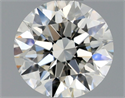 Diamante Natural 0.50 quilates, Redondo , Color J, claridad IF y certificado GIA