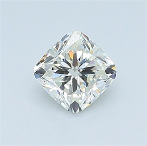 Picture of Natural Diamond 0.42 Carats, Cushion with  Cut, J Color, VS2 Clarity and Certified by GIA