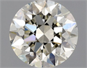 Natural Diamond 0.90 Carats, Round with Excellent Cut, L Color, VS1 Clarity and Certified by GIA