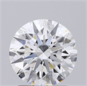 Lab Grown Diamond 1.52 Carats, Round with Ideal Cut, D Color, VS1 Clarity and Certified by IGI
