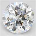 Lab Grown Diamond 3.10 Carats, Round with Ideal Cut, D Color, VVS1 Clarity and Certified by IGI