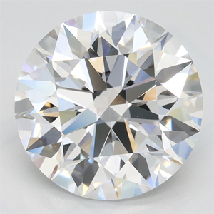 Picture of Lab Grown Diamond 3.10 Carats, Round with Ideal Cut, D Color, VVS1 Clarity and Certified by IGI