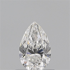 Picture of Natural Diamond 0.53 Carats, Pear with  Cut, E Color, VS2 Clarity and Certified by GIA