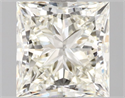Natural Diamond 2.00 Carats, Princess with  Cut, J Color, IF Clarity and Certified by IGI