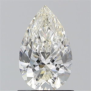 Picture of Natural Diamond 1.00 Carats, Pear with  Cut, I Color, VS1 Clarity and Certified by GIA