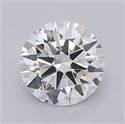 Lab Grown Diamond 1.51 Carats, Round with Ideal Cut, E Color, VVS2 Clarity and Certified by IGI