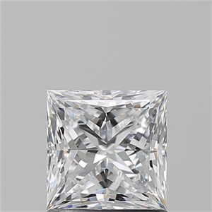 Picture of Natural Diamond 1.20 Carats, Princess with  Cut, E Color, VS1 Clarity and Certified by GIA