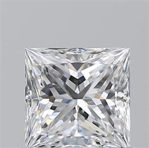 Picture of Natural Diamond 0.70 Carats, Princess with  Cut, D Color, VS2 Clarity and Certified by GIA