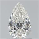 Natural Diamond 0.74 Carats, Pear with  Cut, H Color, VVS1 Clarity and Certified by GIA