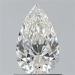 Picture of Natural Diamond 0.74 Carats, Pear with  Cut, H Color, VVS1 Clarity and Certified by GIA