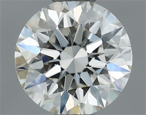 Picture of Natural Diamond 0.50 Carats, Round with Excellent Cut, H Color, VVS1 Clarity and Certified by IGI