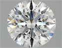 Lab Grown Diamond 3.06 Carats, Round with Excellent Cut, E Color, VS2 Clarity and Certified by IGI