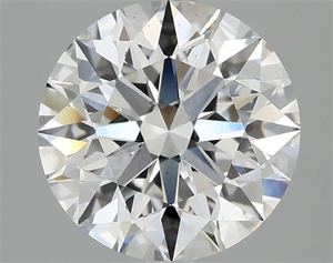 Picture of Lab Grown Diamond 3.06 Carats, Round with Excellent Cut, E Color, VS2 Clarity and Certified by IGI