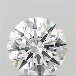 Picture of Lab Grown Diamond 2.54 Carats, Round with Ideal Cut, E Color, VVS2 Clarity and Certified by IGI