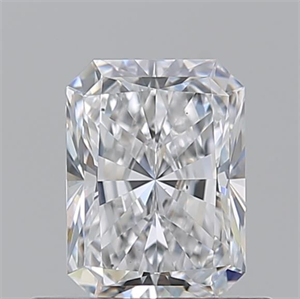 Picture of Natural Diamond 0.70 Carats, Radiant with  Cut, D Color, VS2 Clarity and Certified by GIA