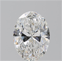 Natural Diamond 1.20 Carats, Oval with  Cut, F Color, VS2 Clarity and Certified by GIA