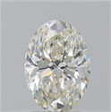 Natural Diamond 2.20 Carats, Oval with  Cut, L Color, SI1 Clarity and Certified by GIA