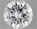 Lab Grown Diamond 2.56 Carats, Round with Excellent Cut, D Color, VVS2 Clarity and Certified by IGI