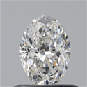 Natural Diamond 0.50 Carats, Oval with  Cut, F Color, VS2 Clarity and Certified by GIA