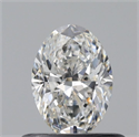 Natural Diamond 0.50 Carats, Oval with  Cut, F Color, VS2 Clarity and Certified by GIA