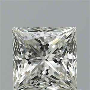 Picture of Natural Diamond 0.91 Carats, Princess with  Cut, J Color, VS1 Clarity and Certified by GIA