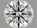 Natural Diamond 0.43 Carats, Round with Excellent Cut, H Color, VVS1 Clarity and Certified by GIA