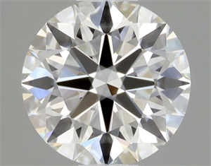 Picture of Natural Diamond 0.43 Carats, Round with Excellent Cut, H Color, VVS1 Clarity and Certified by GIA