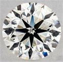 Natural Diamond 0.90 Carats, Round with Very Good Cut, K Color, VS2 Clarity and Certified by GIA