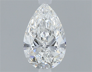 Picture of Natural Diamond 0.41 Carats, Pear with  Cut, E Color, VVS1 Clarity and Certified by GIA