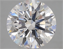 Lab Grown Diamond 2.70 Carats, Round with Ideal Cut, D Color, IF Clarity and Certified by IGI